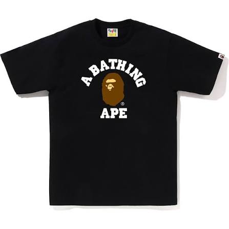 Bape college tee 'black'