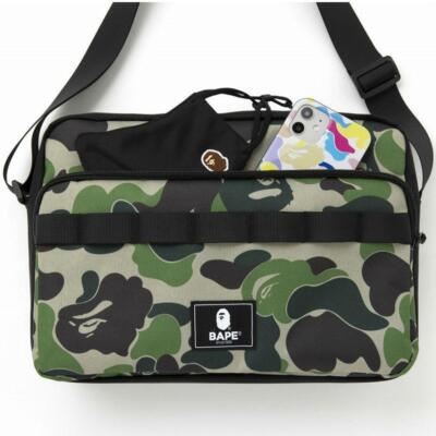 BATHING APE BAPE Green ABC CAMO Shoulder Bag