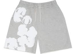 Denim Tears Short "Grey Big Wreath"