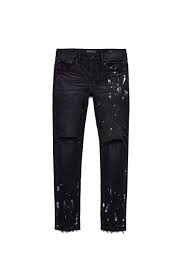 Purple Jeans Paint Splatter