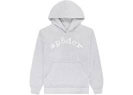 Sp5der Rhinestone Hoodie "Grey"