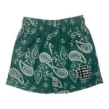 EE Shorts 'Green Paisley'