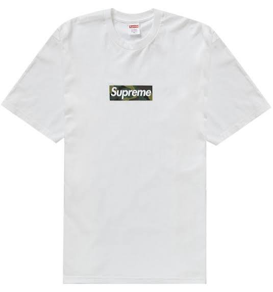 supreme white camo tee