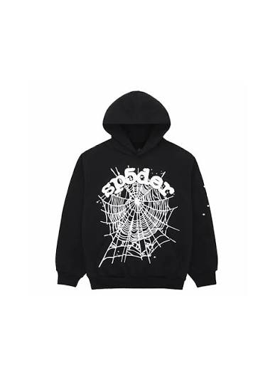 Sp5der Hoodie "Black/White" USED