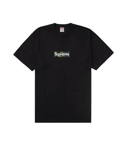 supreme black camo tee