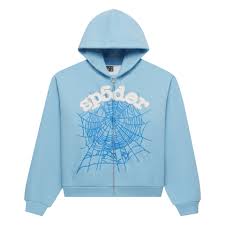 sp5der sky blue zip up