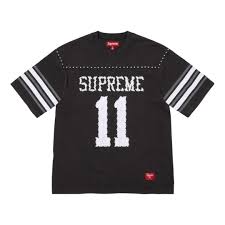 supreme black jersey tee