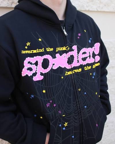 sp5der p*nk zip up