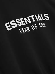 essentials hoodie jet black ss26