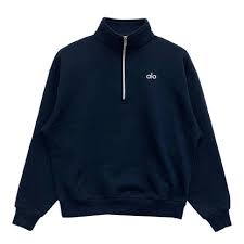 alo quarter zip navy