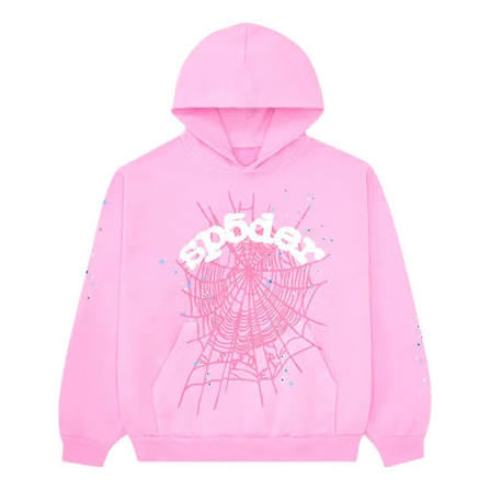 sp5der hoodie pink v1