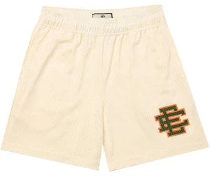 EE Shorts ' White w Orange'