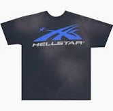 Hellstar Shirt Black (Blue Logo Gel)